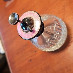 Sterling Guilloche Perfume Atomizer